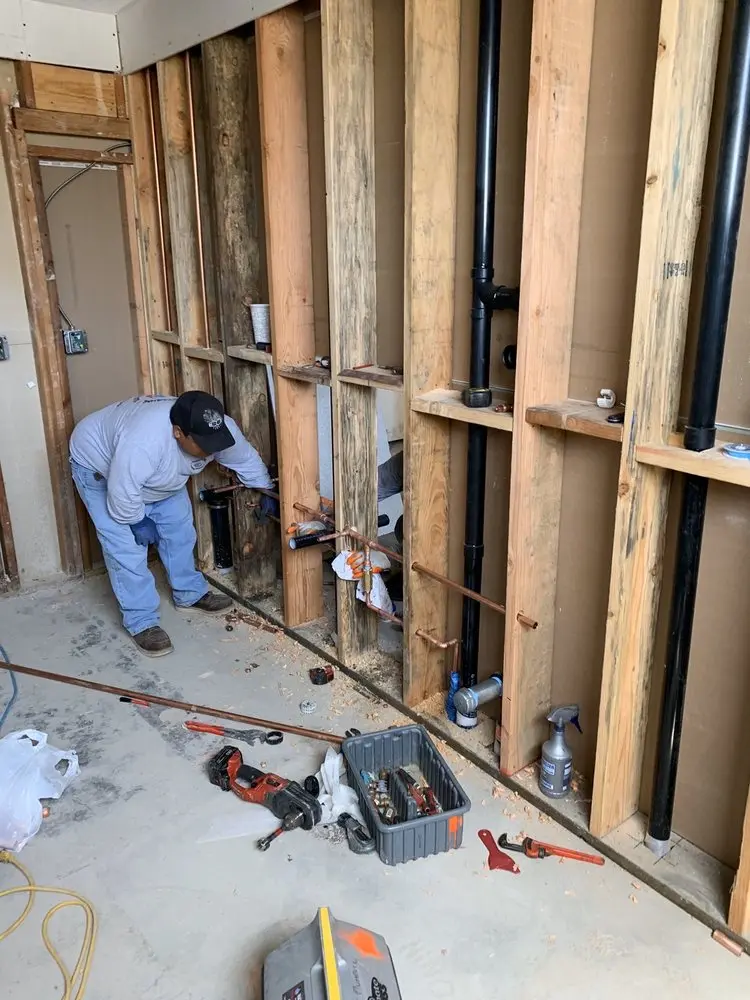 Commercial rough-in plumbing for Trenchless Sewer Repair in Gaston